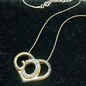 Fashion Jewelry Vintage Gold/Silver Tone GOD Open Heart Pendant Necklace #59